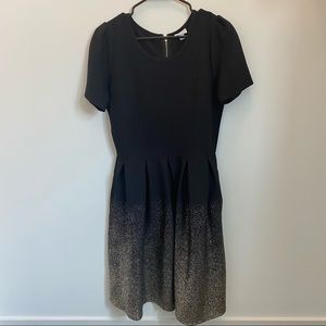 Lularoe Black & Gold holiday dress
